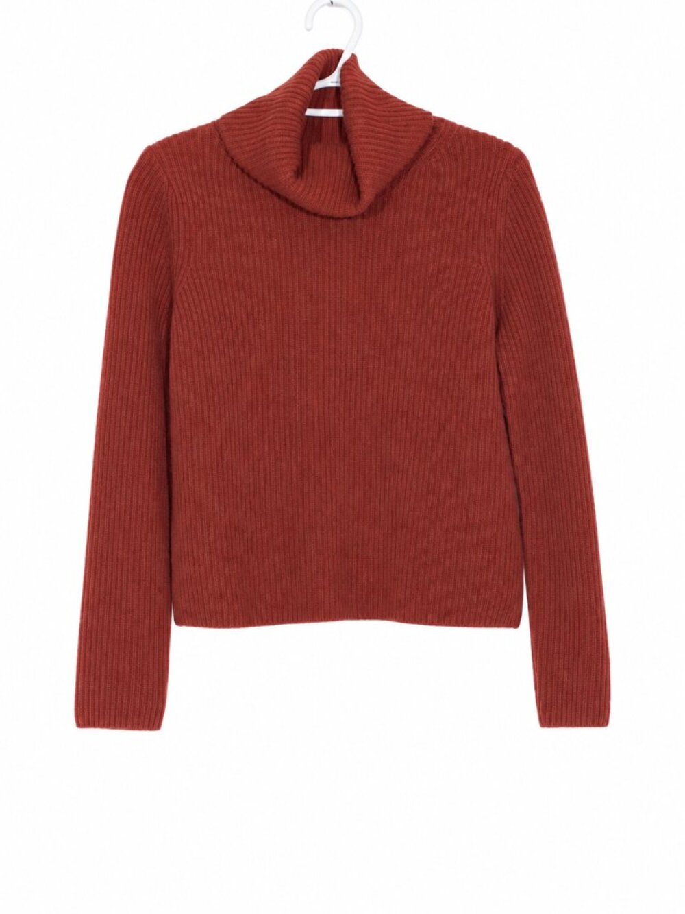 BANANA REPUBLIC Quiet Luxury 100% Cashmere Ribbed Turtleneck Sweater Size S